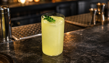 Golden Glow Amuerte Light Blue Cocktail