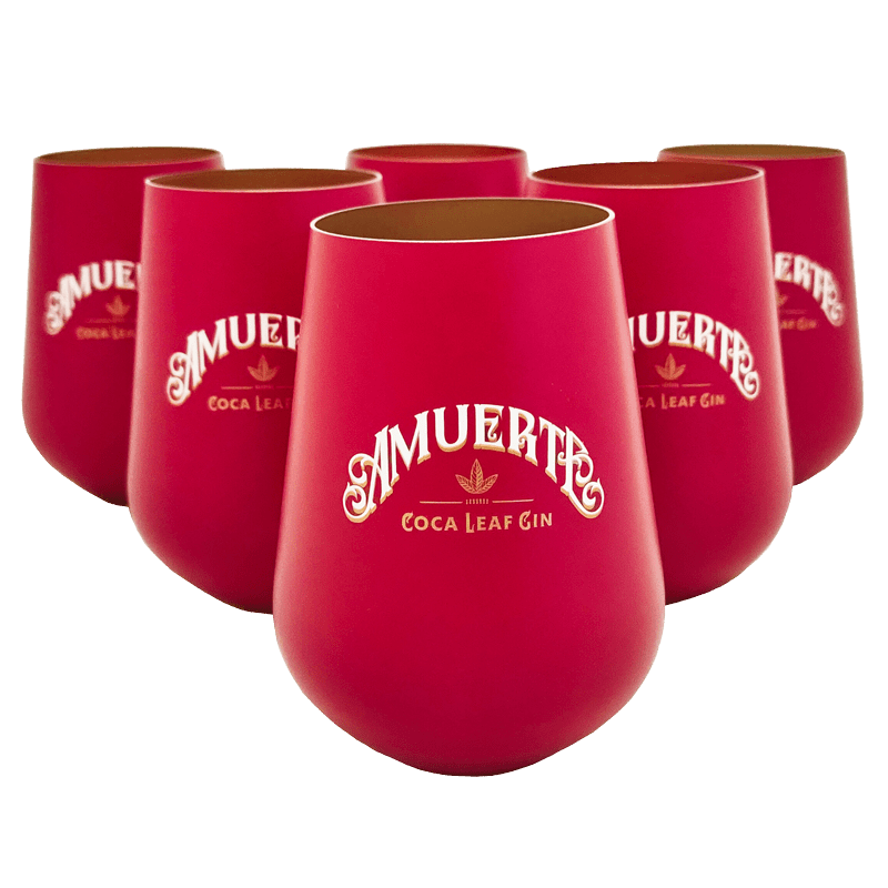 6x GLASS AMUERTE RED collection