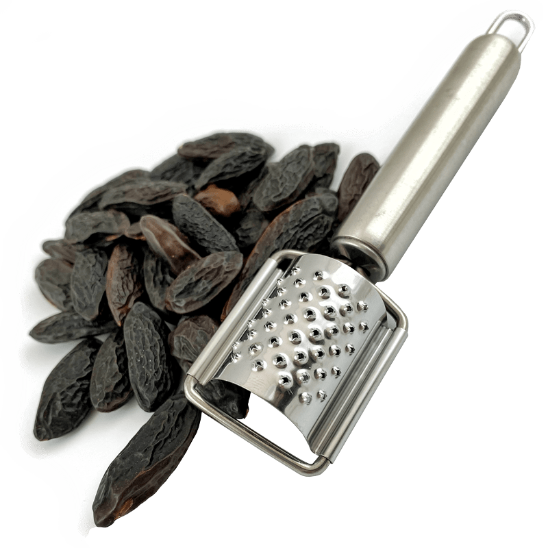 TONKA BEAN FOR COCKTAILS WITH MINI-GRATER