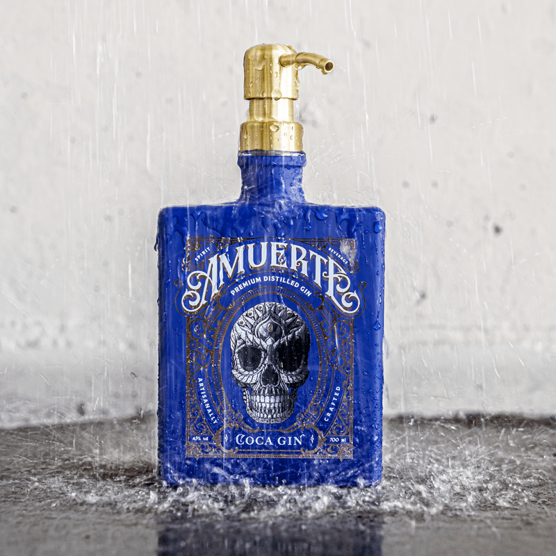 Pumphead® upcycle your Amuerte bottle | Blue edition